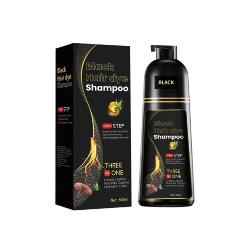 Shampooing Colorant Noir 3-en-1